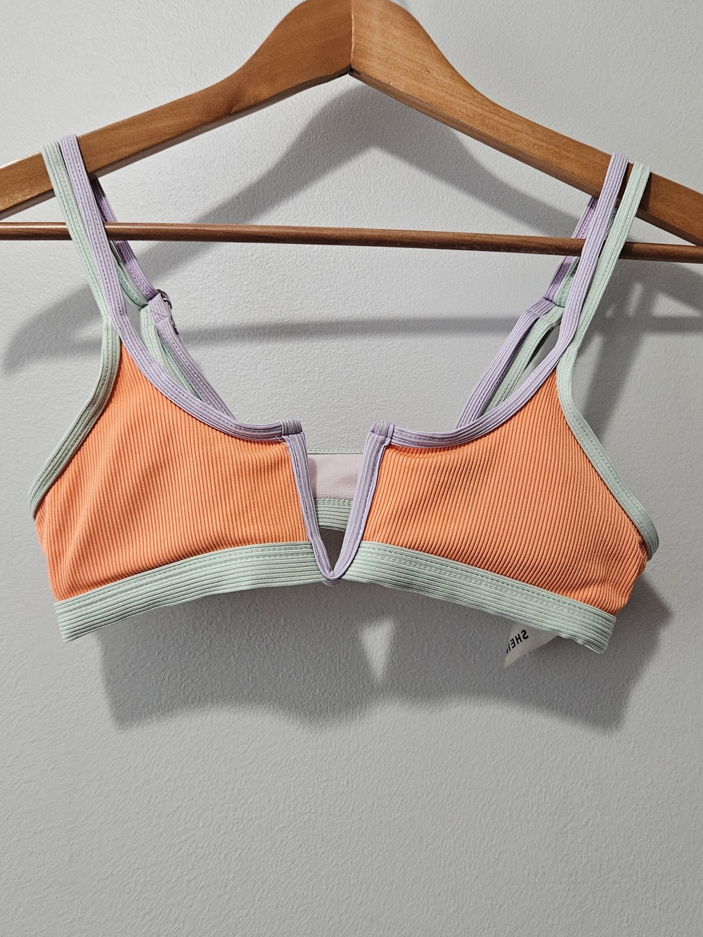 SHEIN Orange Bikini Top